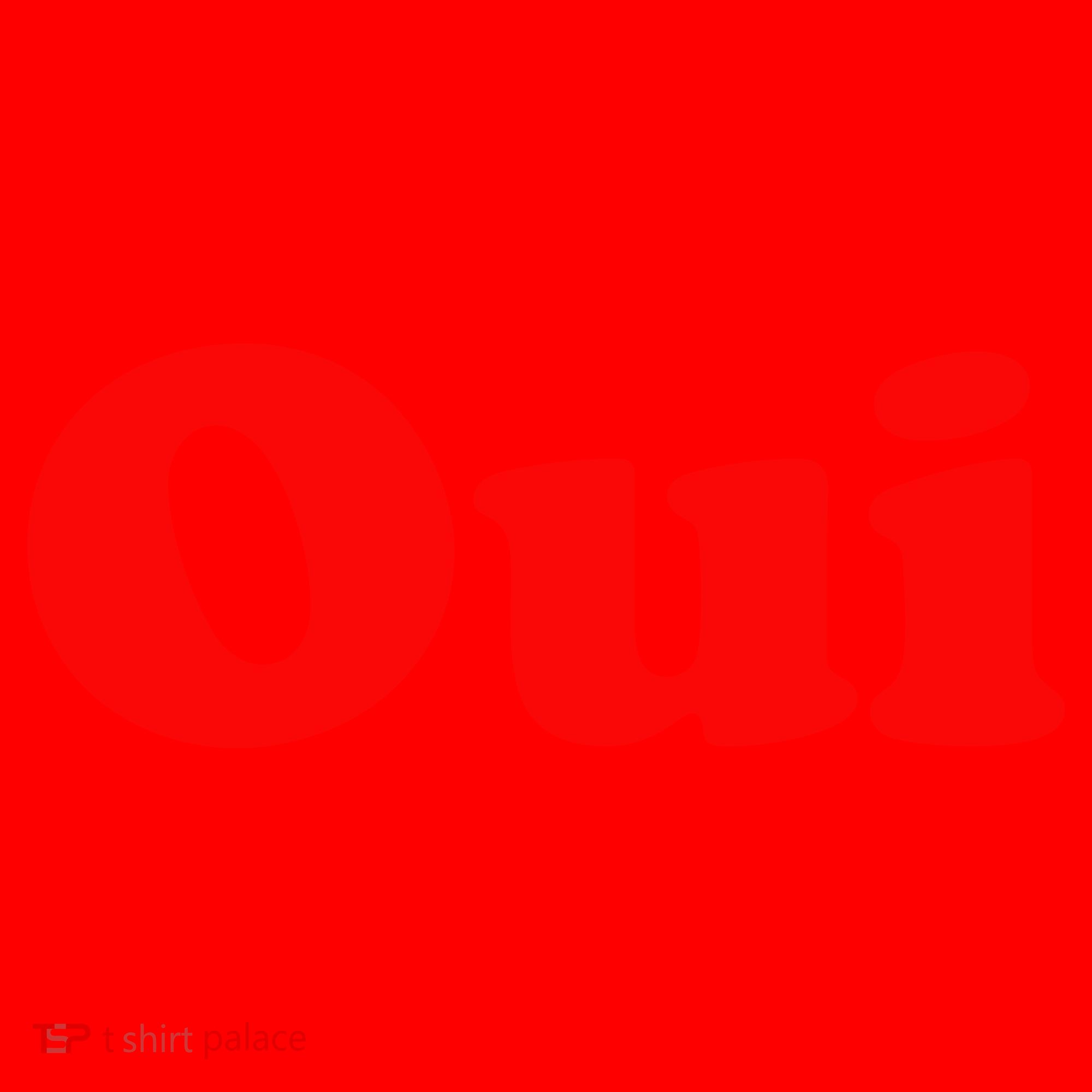 Oui French Yes Red Retro 90s Santa Hat