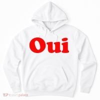 Oui French Yes Red Retro 90s Hoodie thumb 0