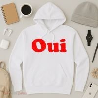 Oui French Yes Red Retro 90s Hoodie thumb 3