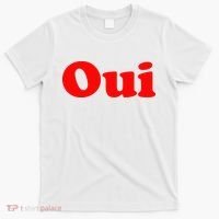 Oui French Yes Red Retro 90s T-Shirt thumb 0