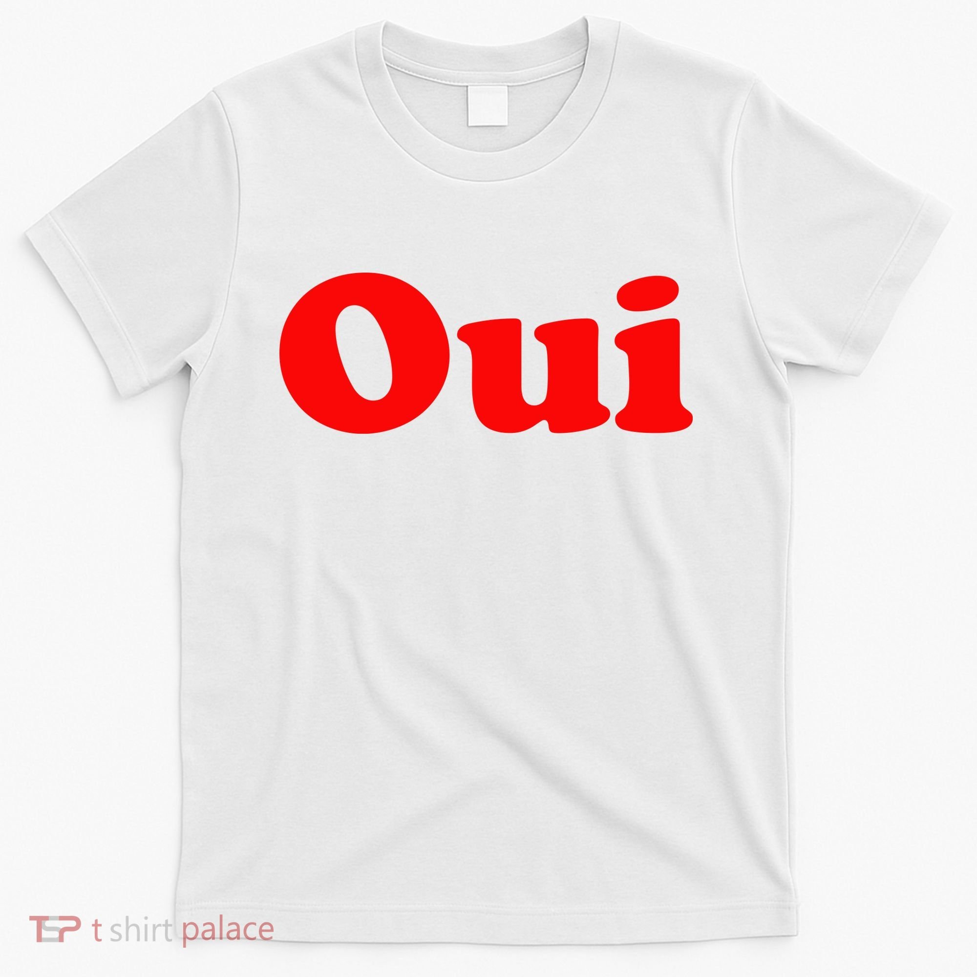 Oui French Yes Red Retro 90s T-Shirt