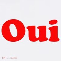 Oui French Yes Red Retro 90s T-Shirt thumb 7