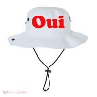 Oui French Yes Red Retro 90s Bucket Hat thumb 0