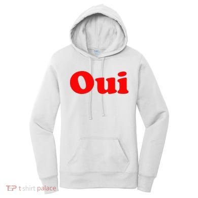 Oui French Yes Red Retro 90s Women's Hoodie