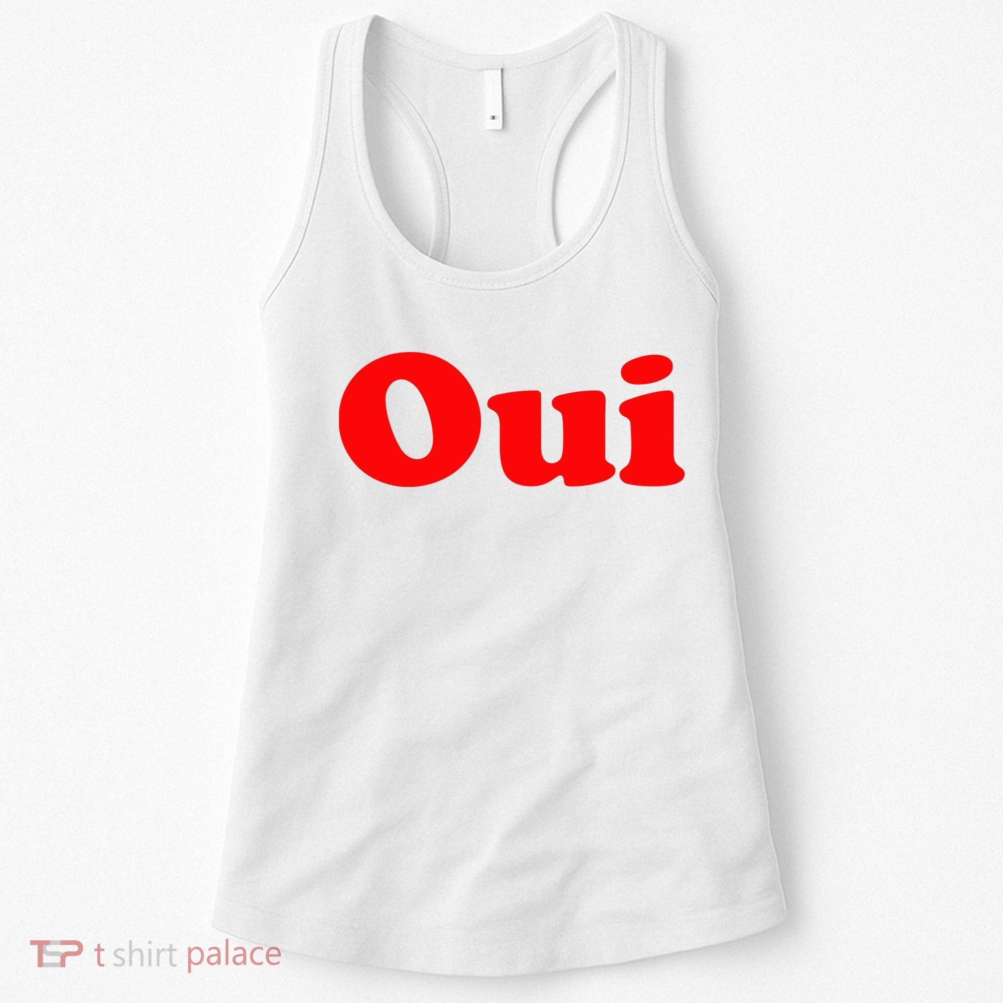 Oui French Yes Red Retro 90s Women's Tank Top