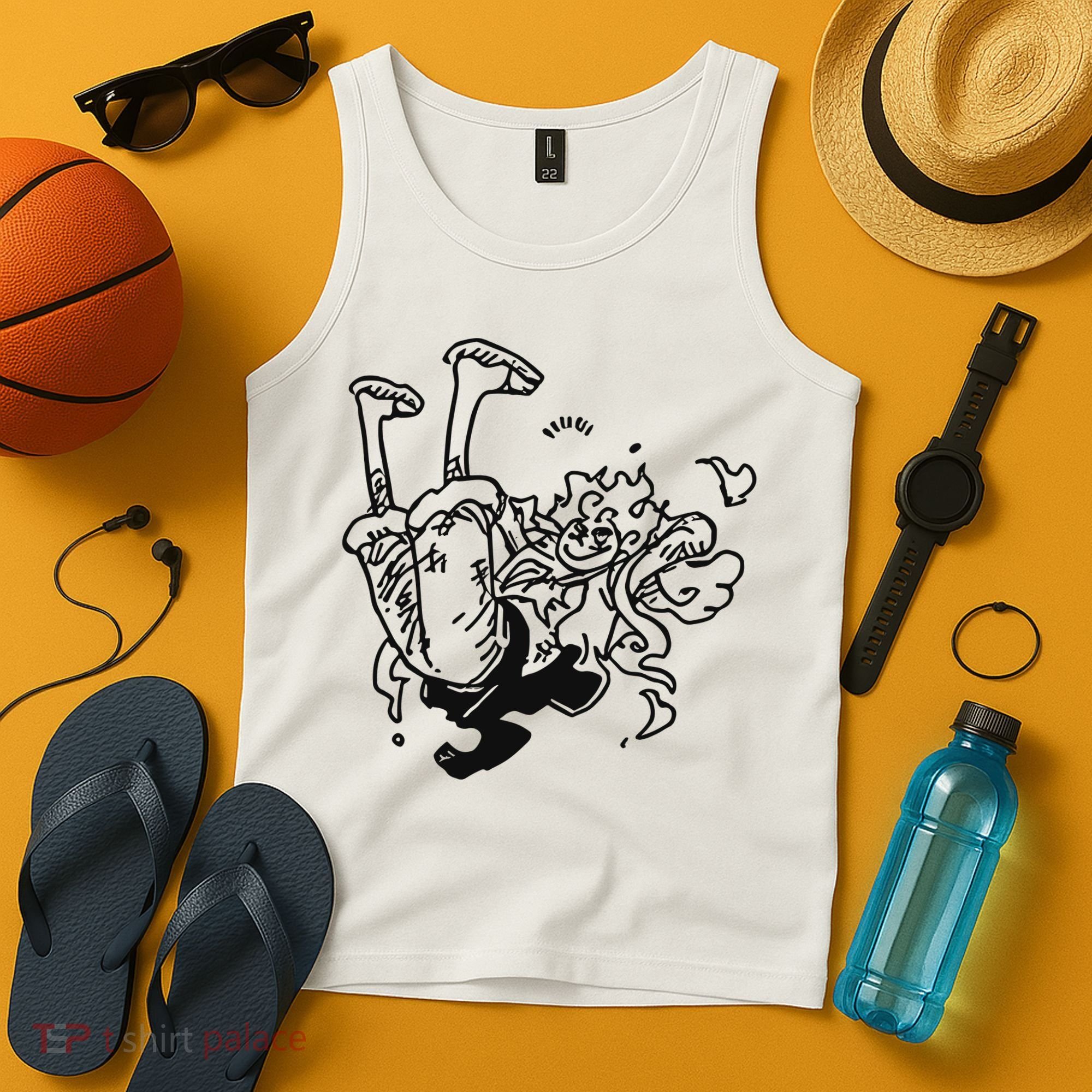Onepiecedaiiys Gear 5 Floating In Air Essential Tank Top