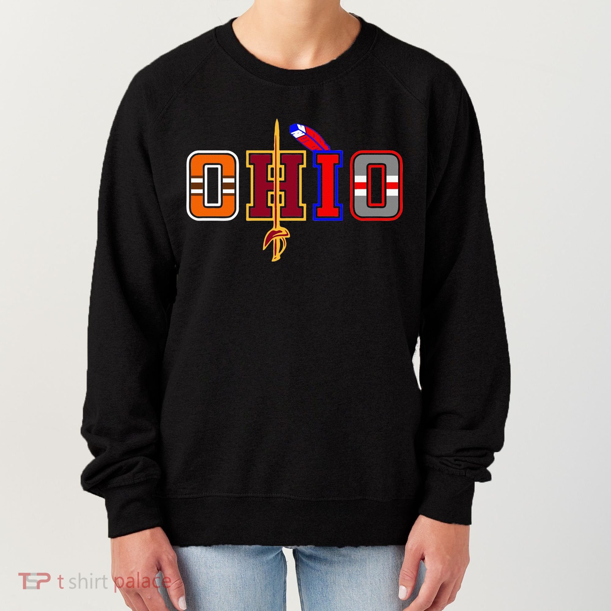 Ohio Gifts and DressedForDuty Ohio Black Small Women's Sweatshirt