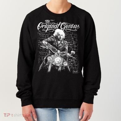 Original Genius Albert Einstein Biker Women's Sweatshirt