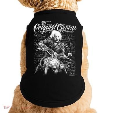 Original Genius Albert Einstein Biker Doggie Tank