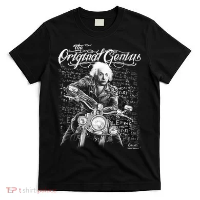 Original Genius Albert Einstein Biker T-Shirt