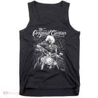 Original Genius Albert Einstein Biker Tank Top thumb 0