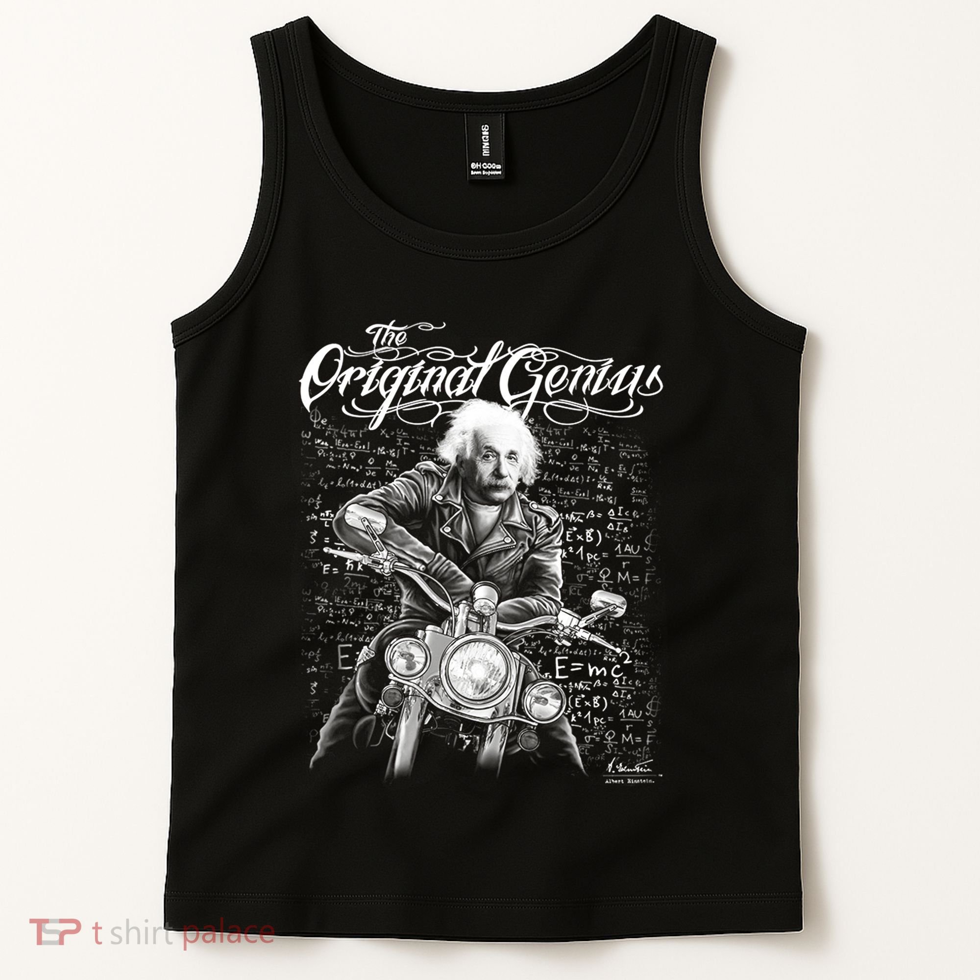 Original Genius Albert Einstein Biker Tank Top