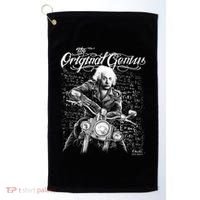 Original Genius Albert Einstein Biker Golf Towel thumb 0