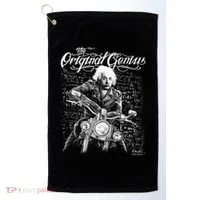 Original Genius Albert Einstein Biker Golf Towel thumb 0