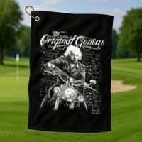 Original Genius Albert Einstein Biker Golf Towel thumb 1