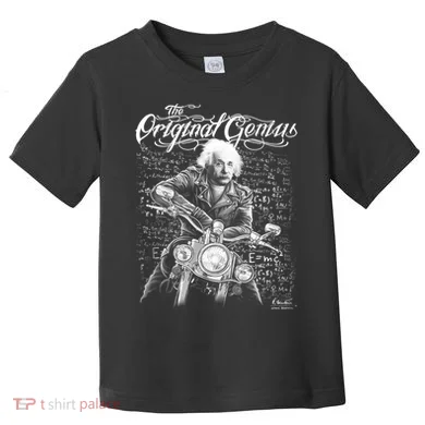 Original Genius Albert Einstein Biker Toddler T-Shirt