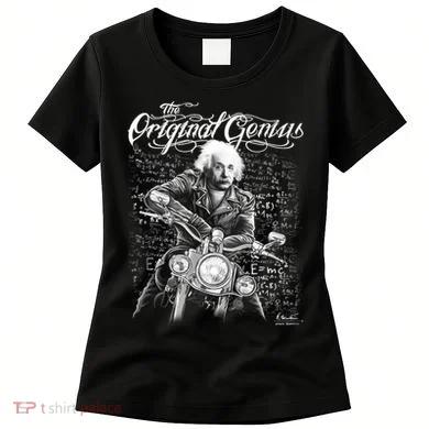 Original Genius Albert Einstein Biker Women's T-Shirt