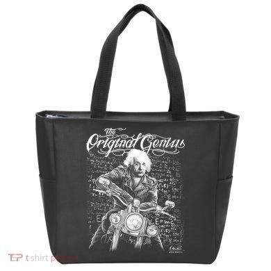 Original Genius Albert Einstein Biker Tote Bag