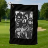 Occult Gothic Black Metal Dark Aesthetic Goth Golf Towel thumb 1
