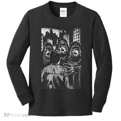 Occult Gothic Black Metal Dark Aesthetic Goth Kids Long Sleeve Shirt