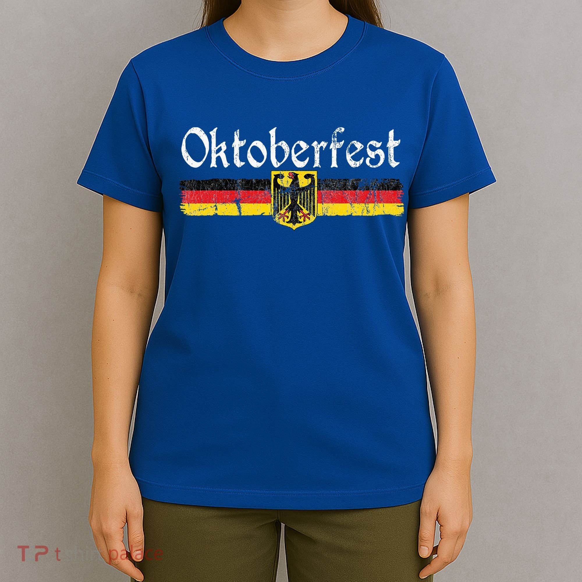 Oktoberfest German Beer Vintage German Flag T-Shirt
