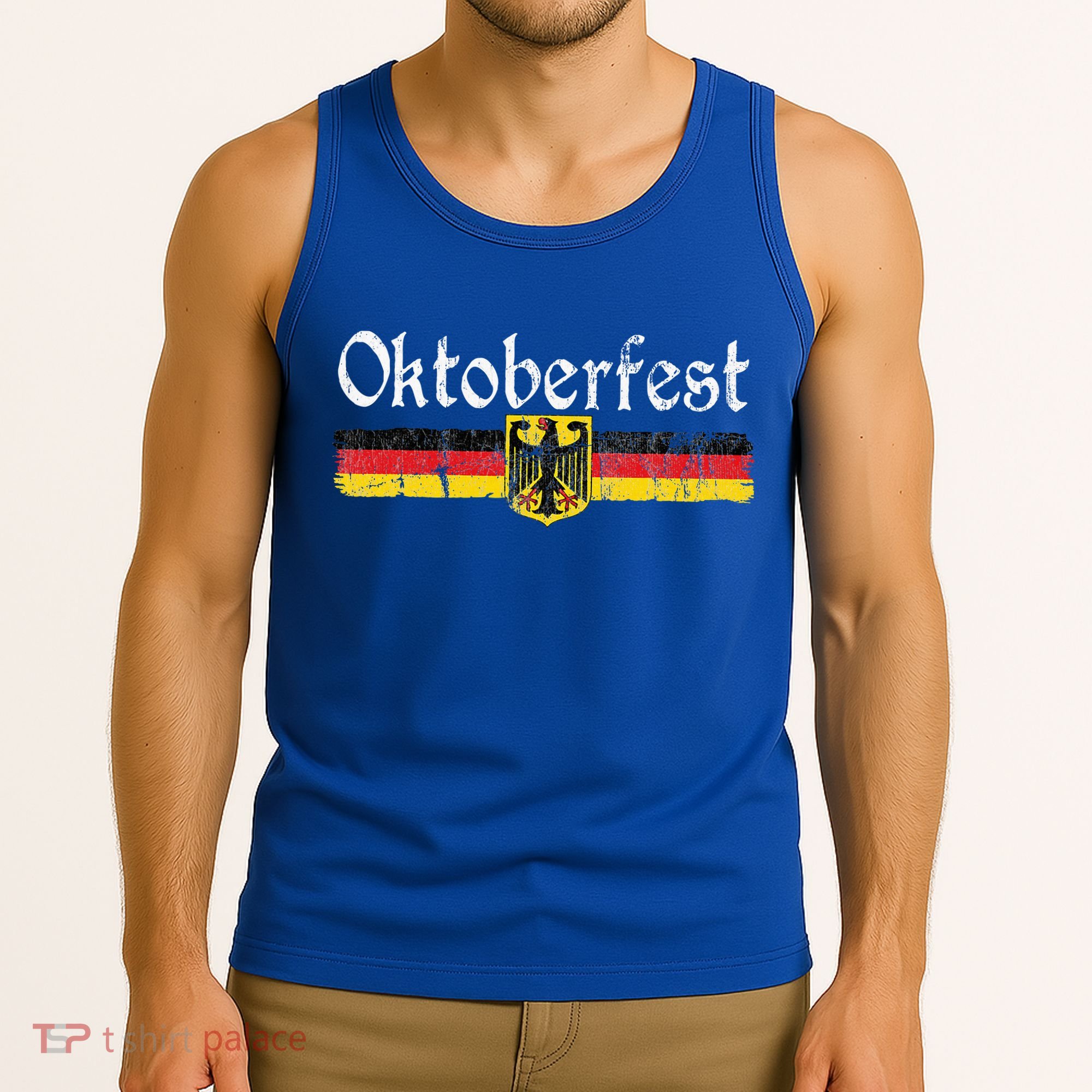 Oktoberfest German Beer Vintage German Flag Tank Top