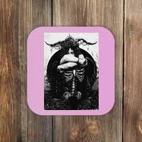 Occult Gothic Black Metal Dark Aesthetic Goth Coaster thumb 0
