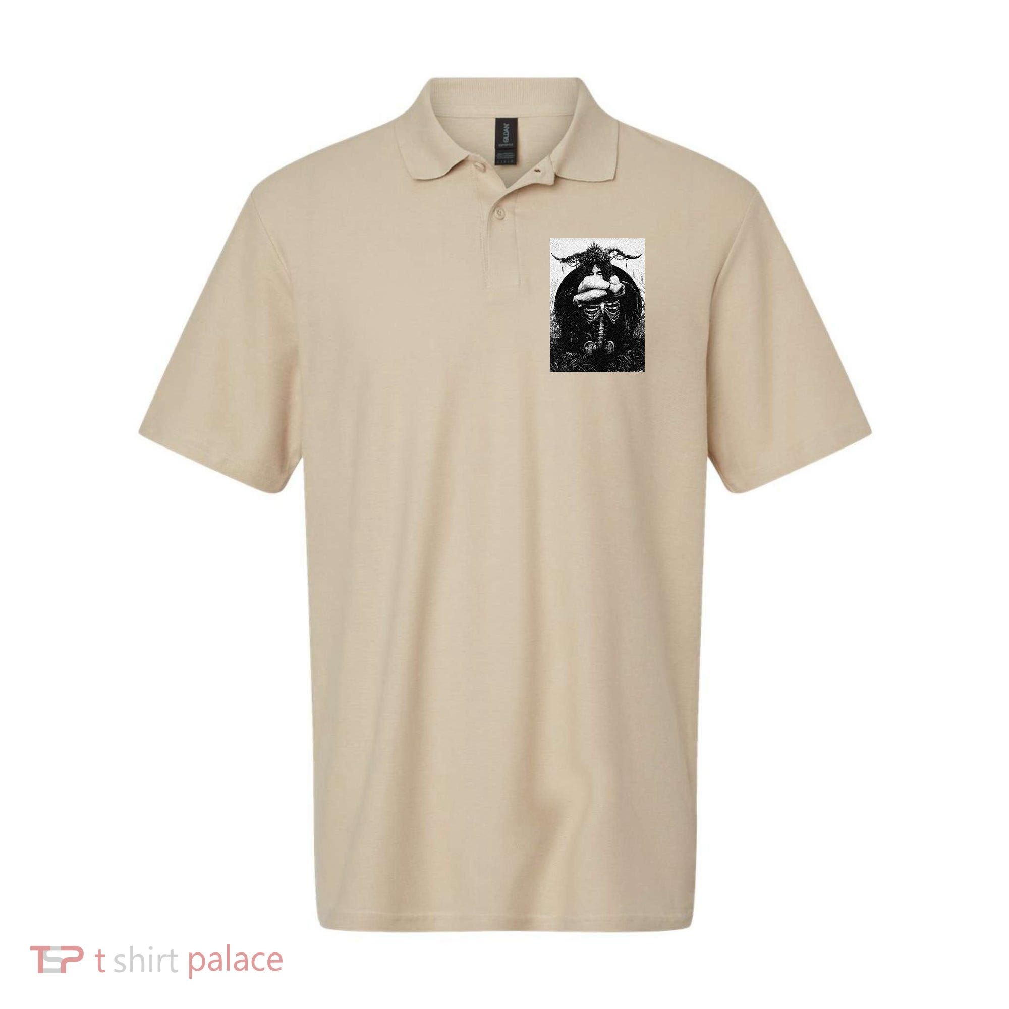 Occult Gothic Black Metal Dark Aesthetic Goth Polo