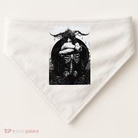 Occult Gothic Black Metal Dark Aesthetic Goth USA-Made Doggie Bandana thumb 0