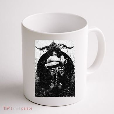 Occult Gothic Black Metal Dark Aesthetic Goth Coffee Mug back