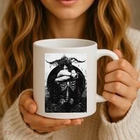 Occult Gothic Black Metal Dark Aesthetic Goth Coffee Mug thumb 3