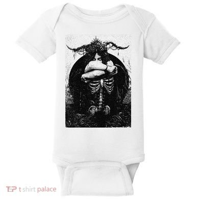 Occult Gothic Black Metal Dark Aesthetic Goth Baby Bodysuit