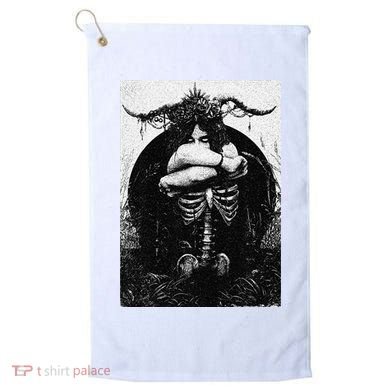 Occult Gothic Black Metal Dark Aesthetic Goth Golf Towel