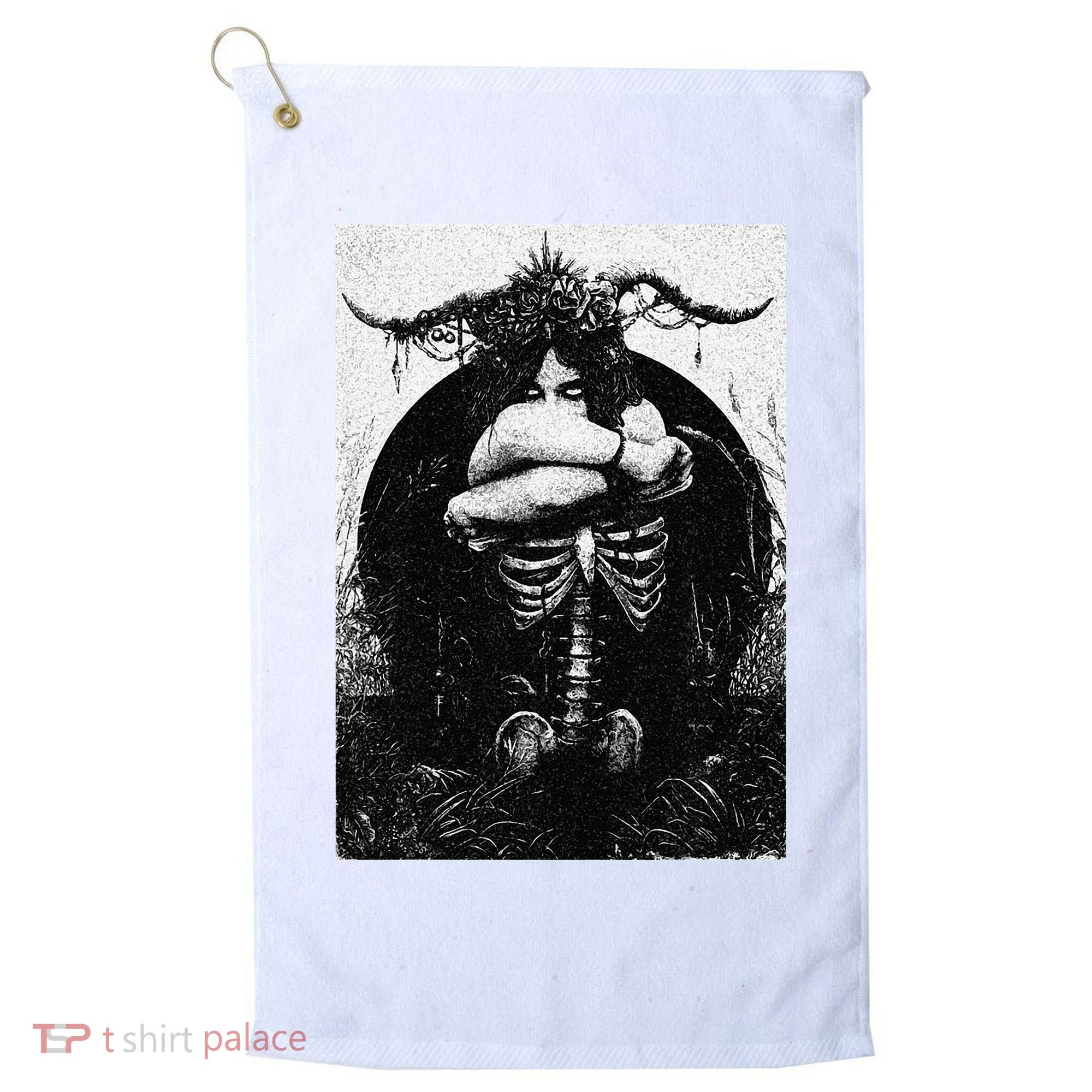Occult Gothic Black Metal Dark Aesthetic Goth Golf Towel