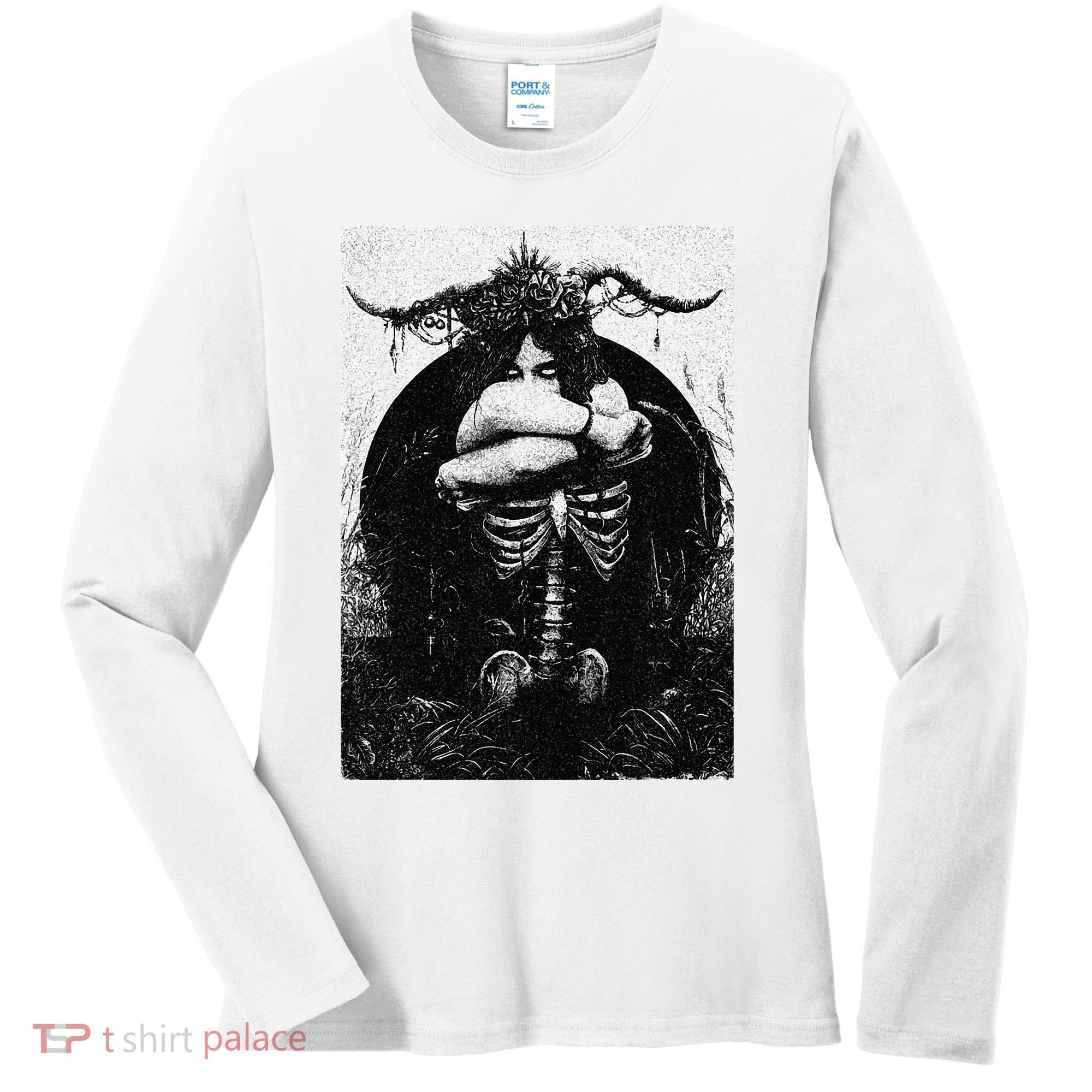 Occult Gothic Black Metal Dark Aesthetic Goth Women's Long Sleeve Shirt