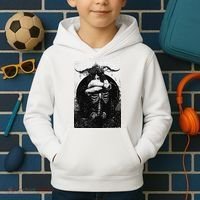 Occult Gothic Black Metal Dark Aesthetic Goth Kids Hoodie thumb 2