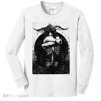 Occult Gothic Black Metal Dark Aesthetic Goth Kids Long Sleeve Shirt thumb 0