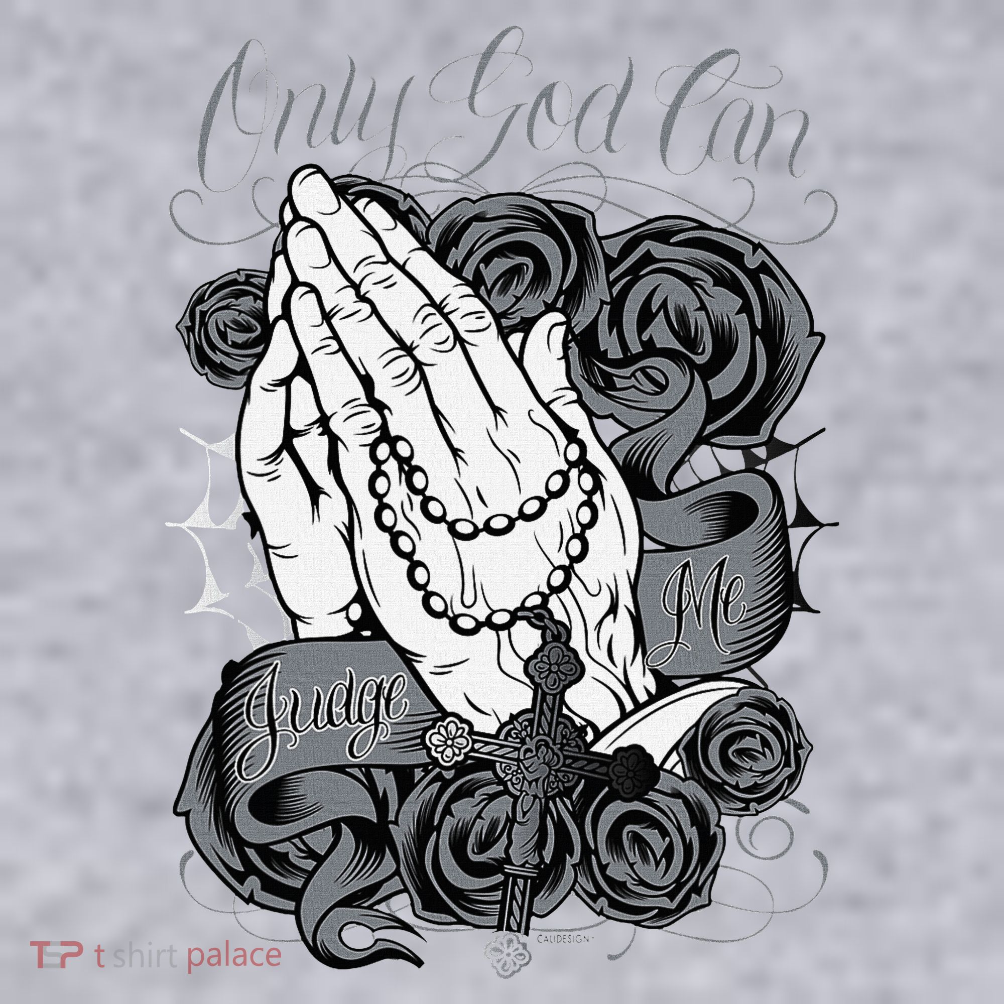 Only God Can Judge Me Chicano Graphic Art Women's Sweatshirt