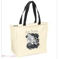 Only God Can Judge Me Chicano Graphic Art Tote Bag thumb 2