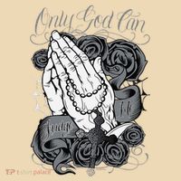 Only God Can Judge Me Chicano Graphic Art Tote Bag thumb 4
