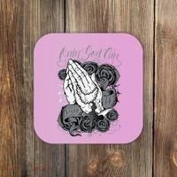 Only God Can Judge Me Chicano Graphic Art Coaster thumb 0