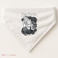 Only God Can Judge Me Chicano Graphic Art USA-Made Doggie Bandana thumb 0