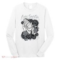 Only God Can Judge Me Chicano Graphic Art Long Sleeve Shirt thumb 0