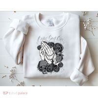 Only God Can Judge Me Chicano Graphic Art Sweatshirt thumb 2