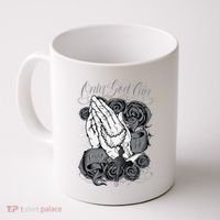 Only God Can Judge Me Chicano Graphic Art Coffee Mug thumb 0