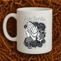 Only God Can Judge Me Chicano Graphic Art Coffee Mug thumb 2