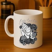 Only God Can Judge Me Chicano Graphic Art Coffee Mug thumb 4