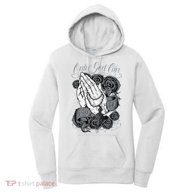 Only God Can Judge Me Chicano Graphic Art Women's Hoodie