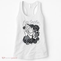 Only God Can Judge Me Chicano Graphic Art Women's Tank Top thumb 0