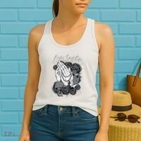 Only God Can Judge Me Chicano Graphic Art Women's Tank Top thumb 2